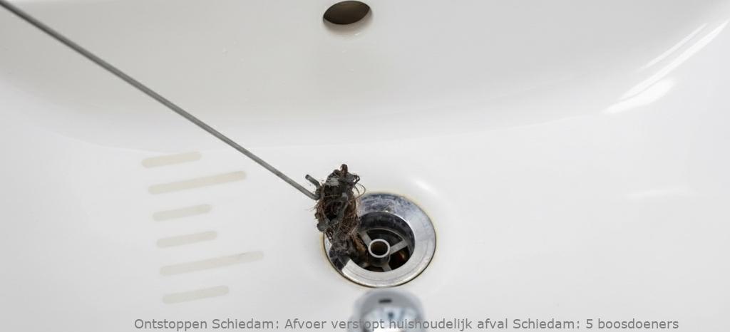 Afvoer verstopt huishoudelijk afval Schiedam: 5 boosdoeners