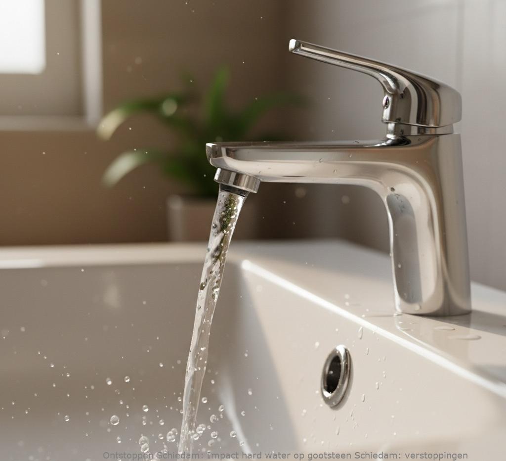 Impact hard water op gootsteen Schiedam: verstoppingen